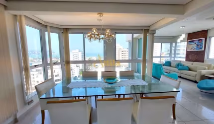 Cobertura 5 dorms., 3 vagas, vista para o mar, Enseada