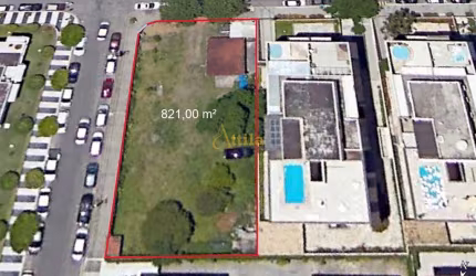 Terreno 821m², 100mts praia da Enseada