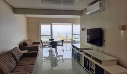 Apto 4 dorms., varanda gourmet, 2 vagas, frente praia