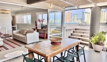 Cobertura com vista para o mar, 3 dorms., 3 vagas, Enseada