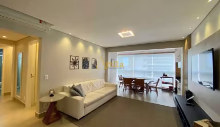 Apto alto padrão com 3 dorms., e vista parcial para o mar