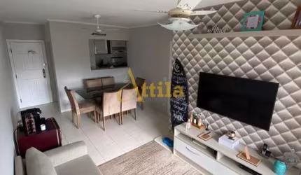 Apto reformado, 3 dorms., sacada, lazer, 1 vaga, Enseada