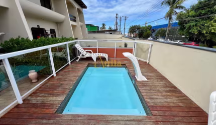 Casa em villagio, 50mts da praia, 3 dorms., piscina