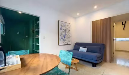 Apartamento no Leblon, 1 Quarto Suíte, 60 m², Fundos, Av Visconde de Albuquerque