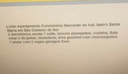 Apartamento em Santa Maria  -  São Caetano do Sul
