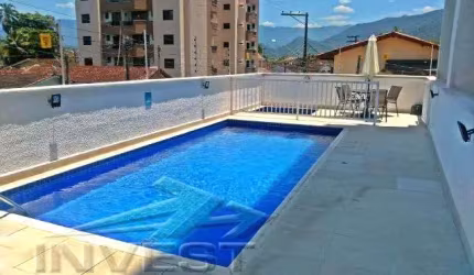 Ubatuba, apartamento novo 2° andar, com 02 dormitorios sendo 01 suite, com vista para as montanhas.