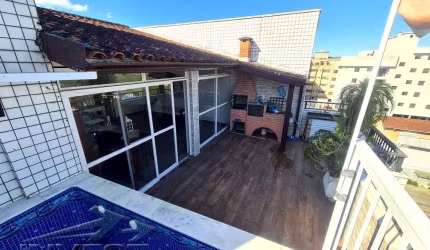 Ubatuba, Centro - Apartamento cobertura duplex com piscina privativa.