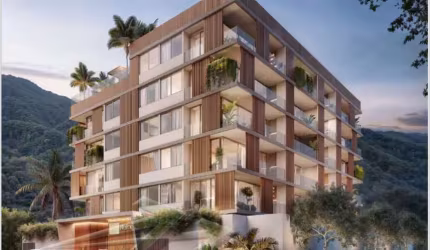 Ubatuba, Praia das Toninhas. Studio de 38 e 39m2, aptos 1 suíte e 01 banheiro com 51 e 61m2 e aptos 02 suítes e 1 Lavabo com 82m2