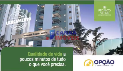 Recanto Verde - Recanto Verde Apartamentos 2 quartos c/ suíte, sacada, elevador e lazer na  região Novo Mundo c/ documentos grátis*