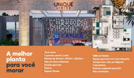 Unique Lídice - Unique Lídice Apartamentos 2 quartos c/ suíte na região central - entrada parcelada em 40x