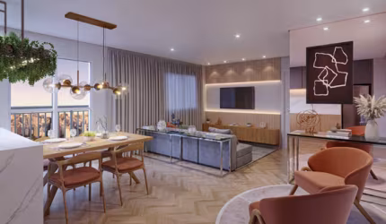 Apartamento 2 quartos 1 suite e Santo Amaro a 200 metros do metrô