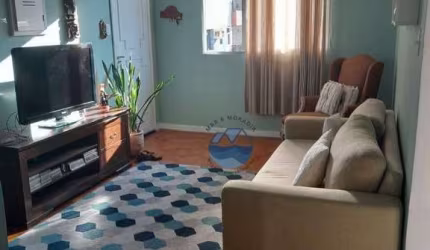 Apartamento com 1 dormitório à venda, 58 m² por R$ 450.000,00 - Boqueirão - Santos/SP