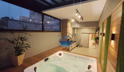 Cobertura com 3 dormitórios à venda, 191 m² por R$ 1.849.000,00 - Pompéia - Santos/SP