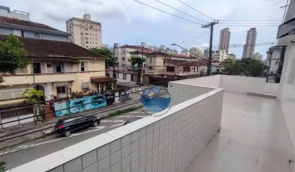 Casa Sobreposta Alta com 3 dormitórios para alugar, 140 m² por R$ 3.500/mês - Campo Grande - Santos/SP