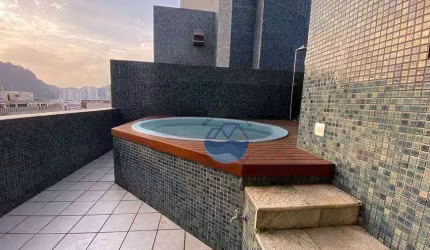 Cobertura com 2 dormitórios à venda, 150 m² por R$ 1.300.000,00 - Gonzaga - Santos/SP