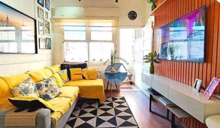 Apartamento com 2 dormitórios à venda, 95 m² por R$ 695.000,00 - Gonzaga - Santos/SP
