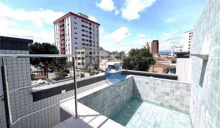 Casa Sobreposta Alta Duplex,  3 Quartos - Aparecida em Santos