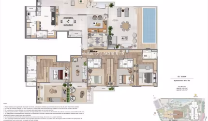 Oportunidade: Cobertura linear na Barra da Tijuca, Cond. Concept, 4 suítes, 414m, 4 vagas, lindo lazer