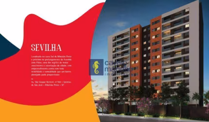 Apartamento com 2 dormitórios à venda, 59 m² por R$ 459.000,00 - Bonfim Paulista - Quintas de São José - Ribeirão Preto/SP