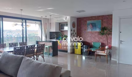 Apartamento com 3 dormitórios para alugar, 134 m² por R$ 7.038,28/mês - Jardim Olhos D'Água - Ribeirão Preto/SP