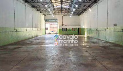 Galpão para alugar, 448 m² por R$ 7.674/mês - Vila Carvalho - Ribeirão Preto/SP