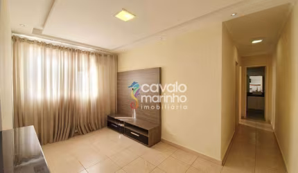 Apartamento com 2 dormitórios para alugar, 46 m² por R$ 2.021,00 - Nova Aliança - Ribeirão Preto/SP