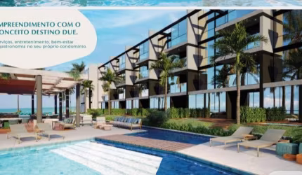 Flats 1 quarto à beira-mar de muro alto com financiamento de até 90% .