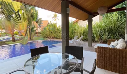 Excelente Bangalô Mobiliado 3 Suítes no Malawí Beach Resort - Muro Alto