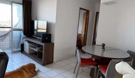 Apartamento com 55 m, 2 quartos, sendo 1 suíte e 1 vaga coberta