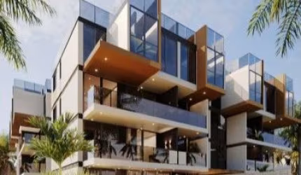Flats Beira-mar de muro alto
