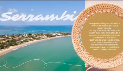 Apartamento com 2 Quartos na Praia de Serrambi a 100 m da praia