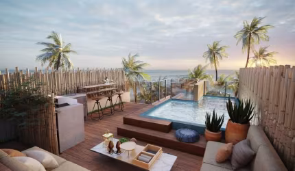 Excelente Flat localizado na beira mar de Muro Alto