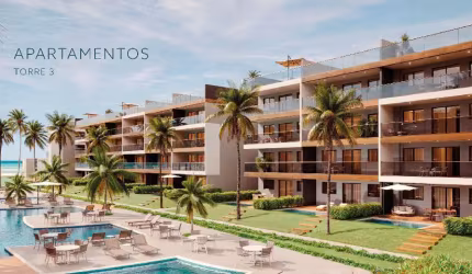 Apartamento 4 Quartos Térreo Beira Mar na Praia do Cupe