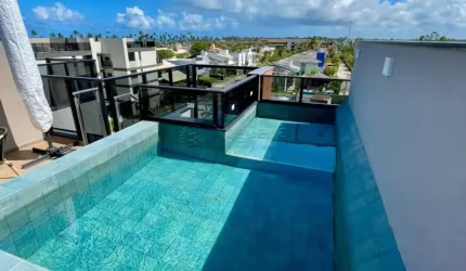 Apartamento - 1 Quarto - Mobiliado - Beira mar de Muro Alto - Piscina Privativa