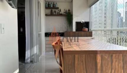 Apartamento no Anália Franco com 123m² a Venda Porteira Fechada - Mobiliado