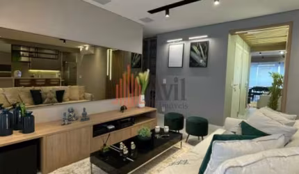 Apartamento a Venda no Tatuapé com 103m² 3 Suítes Mobiliado 2 Vagas