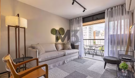 Apartamento à venda e para alugar em Campinas, Cambuí, com 1 quarto, com 48 m², Edifício Carmel