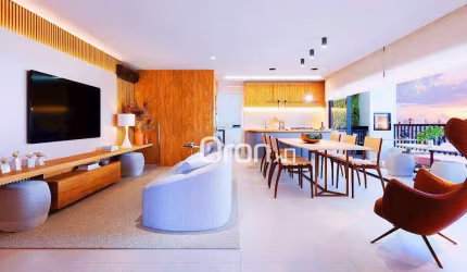 Apartamento com 3 dormitórios à venda, 122 m² por R$ 1.145.000,00 - Parque Amazônia - Goiânia/GO