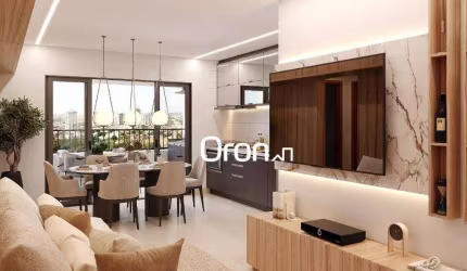 Apartamento com 2 dormitórios à venda, 60 m² por R$ 623.500,00 - Setor Marista - Goiânia/GO