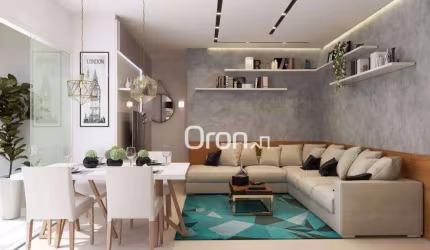 Apartamento com 3 dormitórios à venda, 76 m² por R$ 453.000,00 - Parque Oeste Industrial - Goiânia/GO
