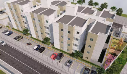 Apartamento com 2 dormitórios à venda, 43 m² por R$ 155.500 - Jardim Paulistano - Campina Grande/PB