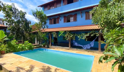 Espetacular casa à venda em Aquarius (Tamoios), Cabo Frio - 5 quartos, 2 suítes, 2 salas, 7 banheiros, 2 vagas - 371m²!