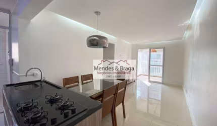 Apartamento com 3 dormitórios para alugar, 75 m² por R$ 4.405,38/mês - Vila Augusta - Guarulhos/SP