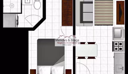 Studio à venda, 24 m² por R$ 175.000,00 - Vila Granada - São Paulo/SP