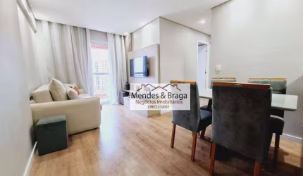 Apartamento com 2 dormitórios para alugar, 57 m² por R$ 3.715,55/mês - Vila Paulista - Guarulhos/SP