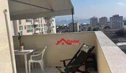 Cobertura com 2 dormitórios à venda, 90 m² por R$ 525.000,00 - Centro - Niterói/RJ