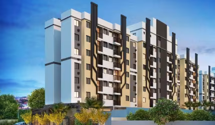 APARTAMENTO NO ECOVILLE, 2 QUARTOS, 1 VAGA, 44,81 M2. OPORTUNIDADE!