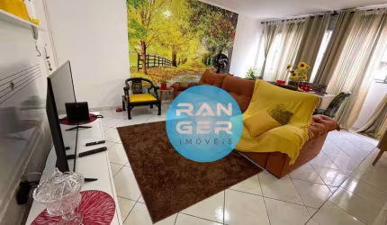 Apartamento com 2 dormitórios para alugar, 93 m² por R$ 8.000,00/mês - Gonzaga - Santos/SP