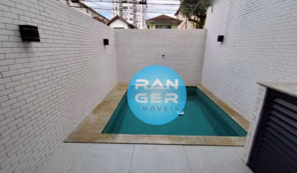 Casa com 2 dormitórios à venda, 100 m² por R$ 859.000 - Campo Grande - Santos/SP