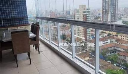 Apartamento com 3 dormitórios à venda, 129 m² por R$ 1.650.000,00 - Aparecida - Santos/SP